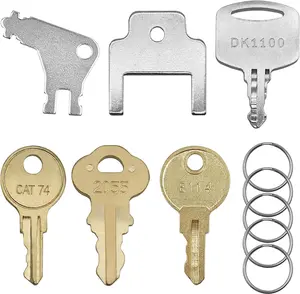 6 count Universal Paper Towel Dispenser Key, Replacement Key Compatible with Tork SCA 1100, Bradley 2055, Janitor Bobrick  74, Kimberly Clark 770301, Georgia Pacific, E114 Toilet Paper Dispensers