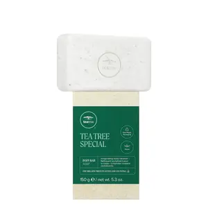 Paul Mitchell Tea Tree Special Body Bar Soap - 150g Exfoliating Parsley Flakes & Tea Tree for All Skin Types