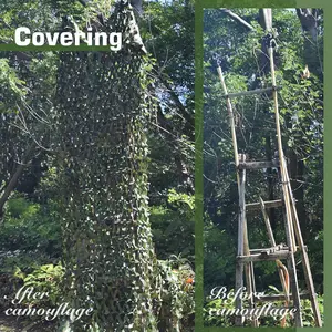 Camo Netting Camouflage Net, Bulk Roll Sunshade Mesh Nets for Hunting Blind Shooting Military Theme Party Decorations