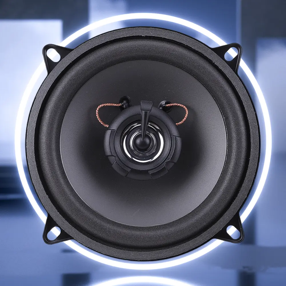 4/5/6 In 2-Way Universal Fit Car Stereo Speakers - 12V 4-Ohm 300W/400W/500W Vehicle Audio Subwoofers, Metal Frame, Horn Shape, Full-Range Sound, High Clarity, Natural Rubber, 129x129x49mm, 60hz-20khz, 93db Audio Sensitivity, Easy Installation, Speaker, Ca