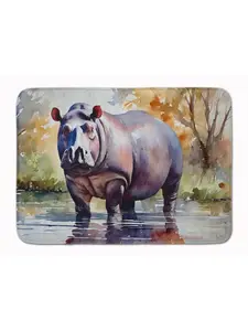 Carolines Treasures DAC2932RUG 19 x 27 in. Hippopotamus Memory Foam Kitchen Mat