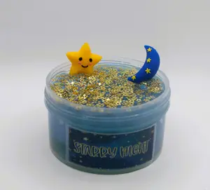 Starry Night Slime ~ Pigmented Clear ~ Good Vibes Slime ~ Slime Shop