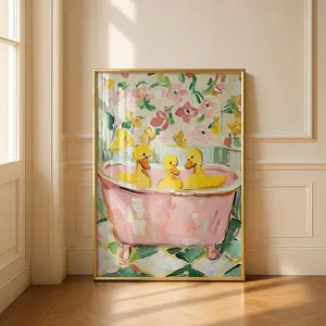 [SALE UP TO 50% + FREE SHIP] Cute bathroom , Bathroom ducks, Bathroom wall art, framed prints, , funny bathroom prints, bathroom art, home decor prints, bathroom poster