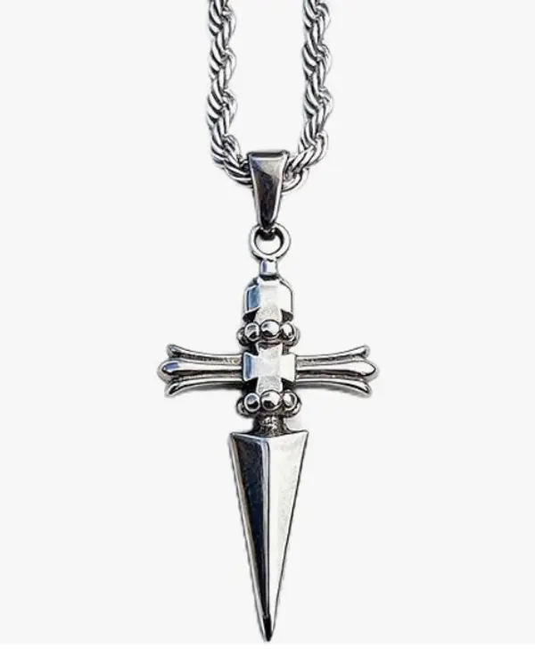 Hunter x Hunter Chains of Judgment Chain & Link Pendant Necklace - 2.3 Inches Casual Costume Jewelry Collectibles, Anime Collector's Piece Gift for Fans, Cosplay Costume, Anime Fans, Kurapika's Signature Judgment Chain Pendant
