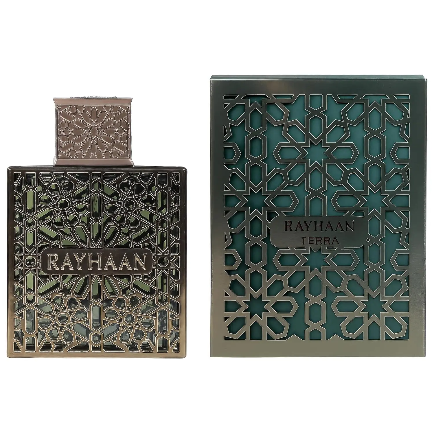 Rayhaan Terra Eau de Parfum Spray Long-Lasting Fragrance for Unisex, 3.4 Ounce / 100 ml
