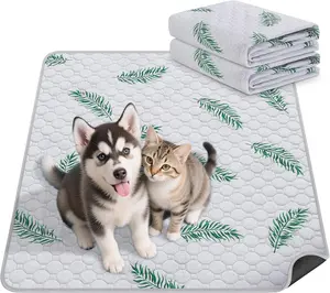 2 Pack Washable Pee Pads for Dogs 24x36 Inch, Reusable Puppy Pads Super Absorbent Leakproof Anti Slip for Training and Incontinence