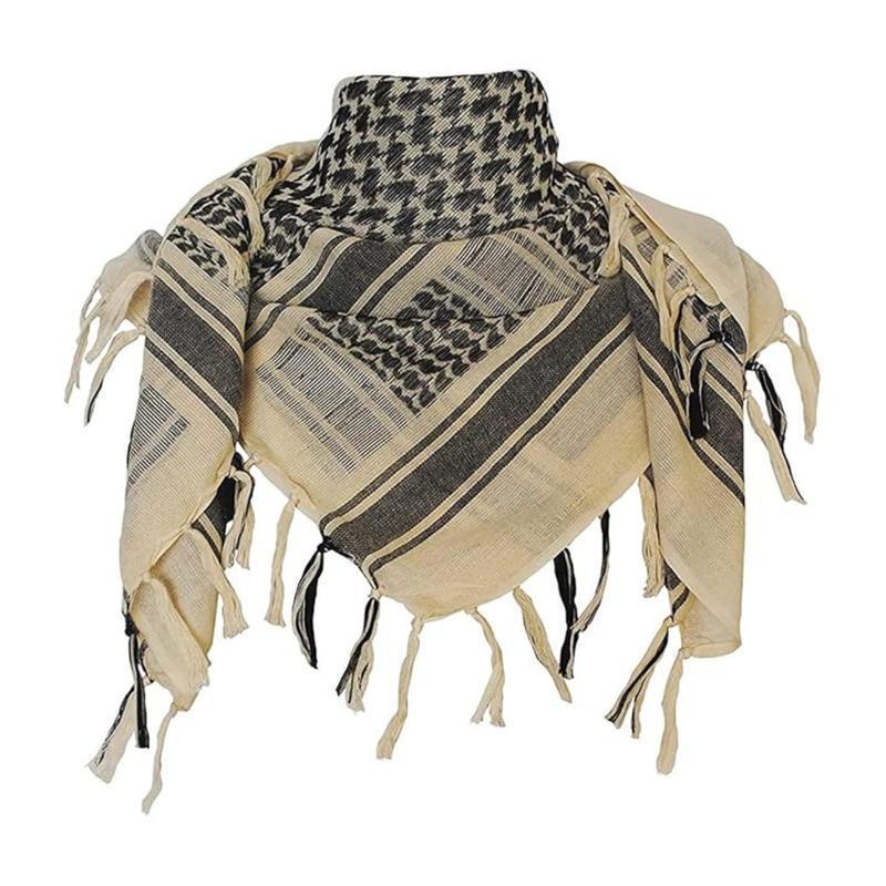 Tactical Military ShemaghScarf for Men and Women, 100% Cotton Keffiyeh Desert Wrap with Fringed Edges, Breathable Outdoor Headwear for Hiking, Camping, Airsoft, and Sun Protection in All Seasons fall hat western wear design style beret green cowboy Turban Tactical Military ShemaghScarf for Men and Women, 100% Cotton Keffiyeh Desert Wrap with Fringed Edges, Breathable Outdoor Headwear for Hiking, Camping, Airsoft, and Sun Protection in All Seasons fall hat western wear design style beret green cowboy Turban