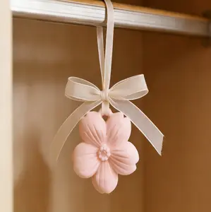 Closet fragrance diffuser,long-lasting scent ornaments,Natural,Cherry blossom-shape plaster,Coco scent,Similar fragrance to the famous brand,Closet Luxury Plaster Diffuser,Designer Inspired Scent,Ribbon Hanging,No Stains,Home Decor