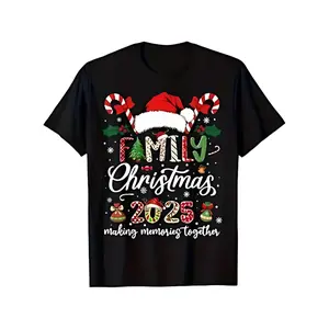 Kids 2025 Family Package Christmas T-Shirt - Festive Group Clothing for Boys and Girls with Santa, Candy Canes and Snow Print - Short graphic tees women crop tops summer outfits for women summer tops T-Shirt