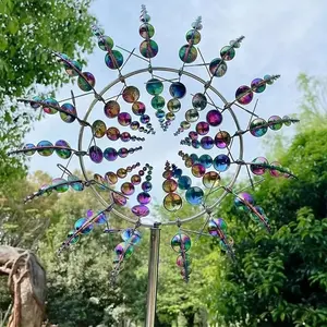 Trendy Metal Windmill, Creative Wind Catcher, Elegant Garden/outdoor Decor, Rotating Windmill, Perfect Gift for Kids, Fun Maker