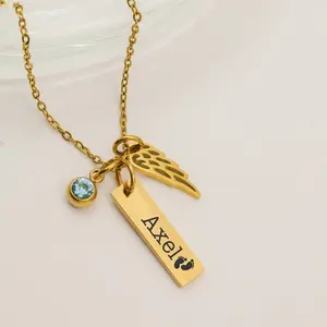 Personalized memorial necklace, miscarriage necklace, Pregnancy Loss, Bereavement Gift, Loss Of Baby, Remembrance Necklace, stillborn gift