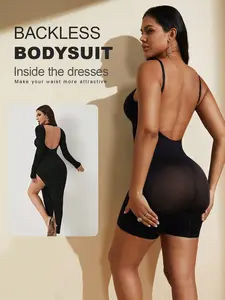 Seamless Tummy Control Backless Body Shaping