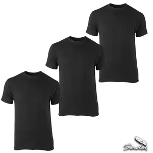 Sada Mens Crew-Neck T-Shirt (3-Pack) By Blooz - 100% Cotton Short Sleeve Tee