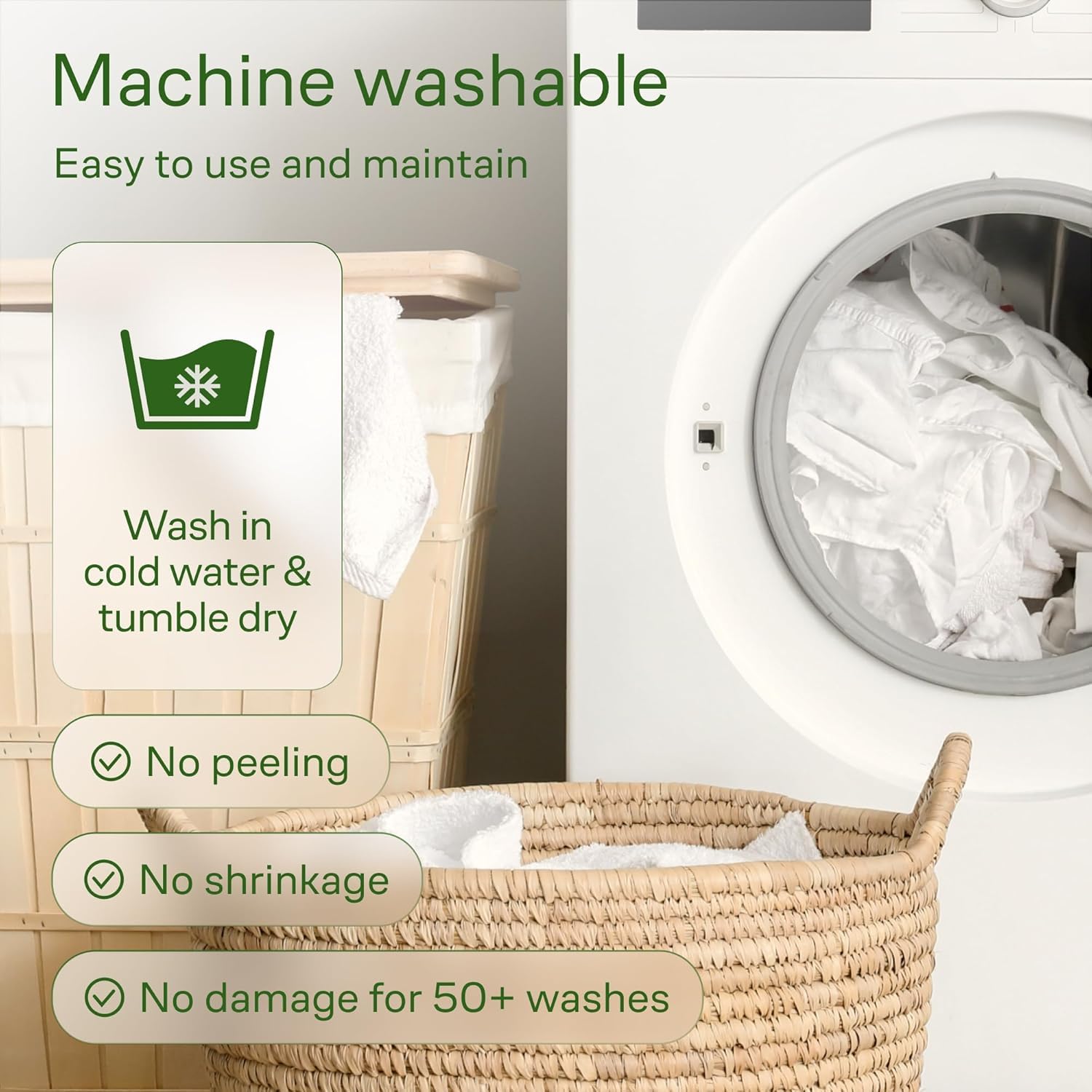 Naturally Cooling for Hot Sleepers, Viscose Made from Bamboo Pillow Top Mattress Pad for Back Pain Relief, Ultra Soft Mattress Topper