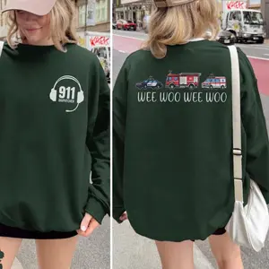 911 Dispatcher Sweatshirt, Thin Gold Line Dispatcher Crewneck, 911 Dispatcher Week, Gift for Dispatcher, 911 Operator