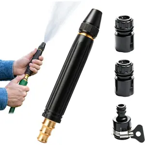 Heavy Duty Adjustable Twist Nozzle High-Pressure Water Gun for Car Washing, Outdoor Cleaning and Plant Watering, Booster Home Pressure Washer
