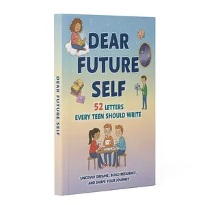 Dear Future Self: 52 Letters Every Teen Should Write – Guided Self-Reflection Workbook Journal, Mental Health Journal, Goal Setting & Life Skills, Confidence and Resilience, Mindset and Mental Wellness Prompts, Gift for Teens