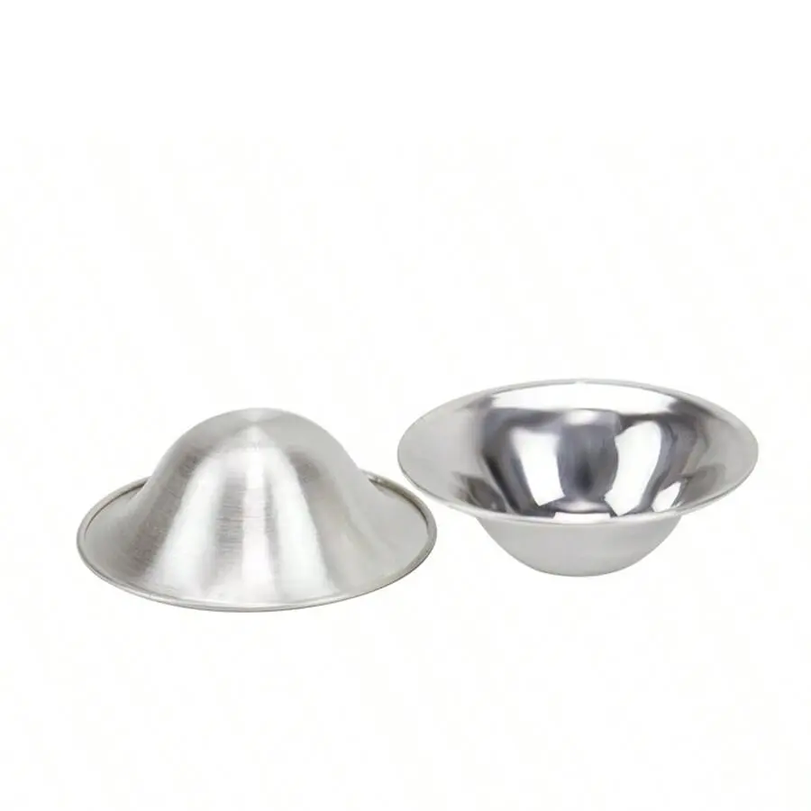 Reusable Silver Nipple Shield, 2 Counts/set Maternity Nipple Protector, Nursing Breastfeeding Shield, Postpartum Breastfeeding Accessories for Newborns, Gift for New Mom