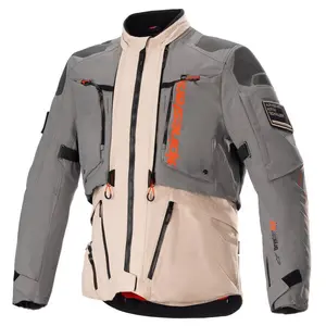 Alpinestars AMT-10R Drystar XF Jacket -  Fur Gray/Pale Brown/Spicy Orange