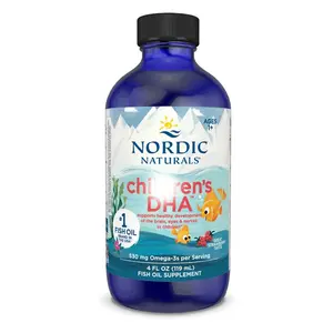 Nordic Naturals Vitamin DHA Liquid - Omega-3 DHA Oil Daily Wellness Support Formula, 4 oz.