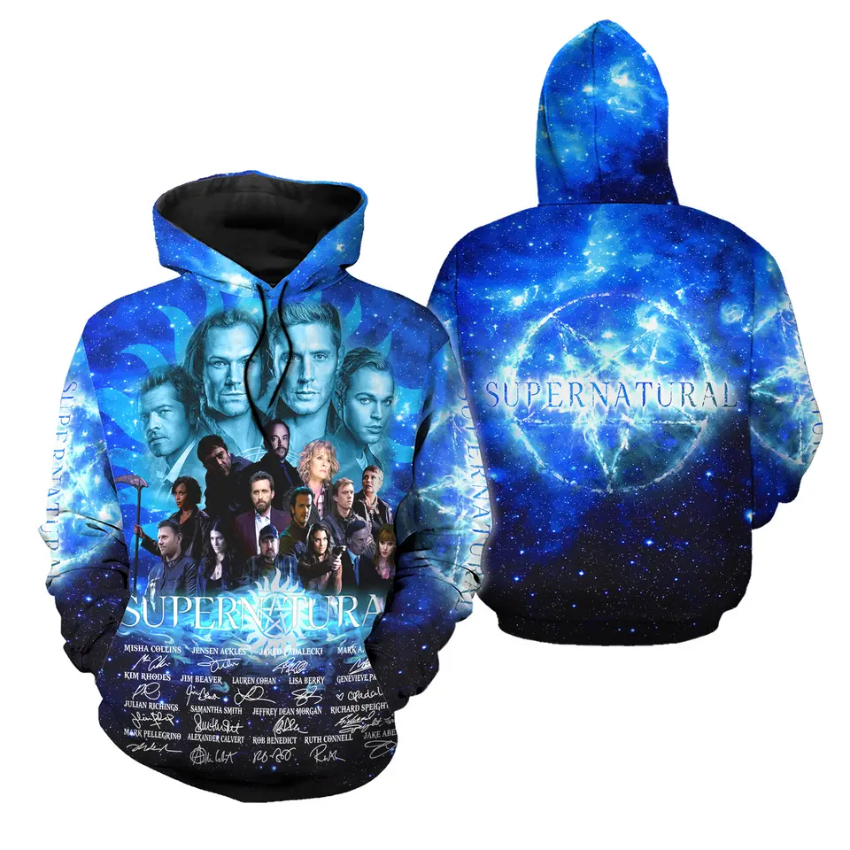 Supernatural 3D Hoodie Movie Winchester Brothers Hoodie