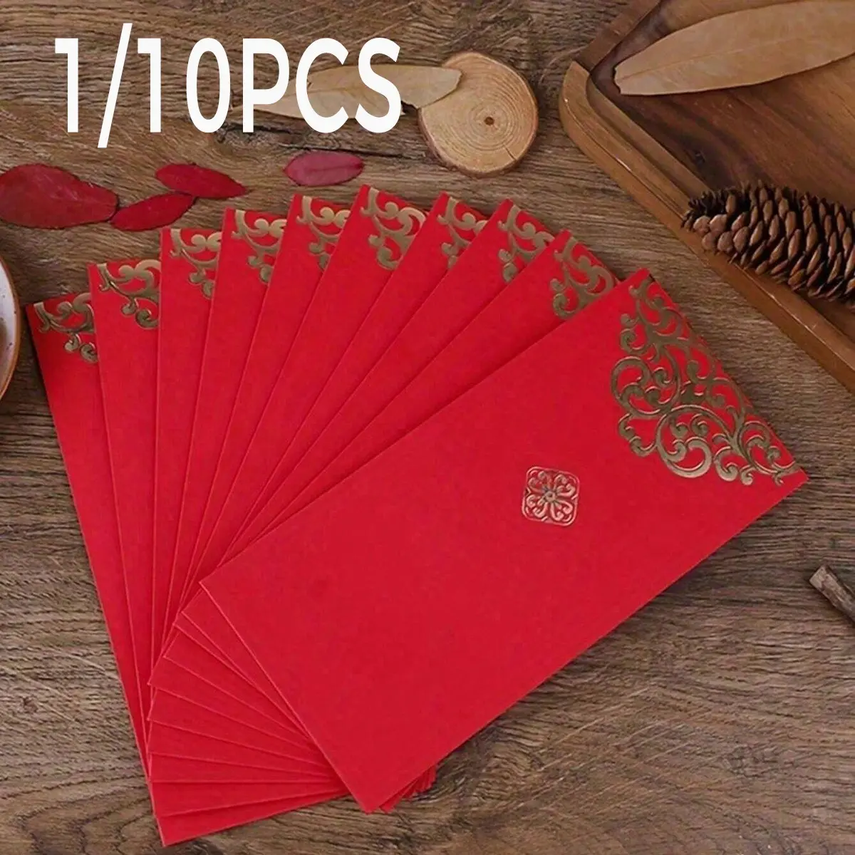 Chinese Style Gold Foil Envelopes, 2026 Lunar New Year Decorations, Lucky Money Bags, Birthday, Wedding, Party Gifts, Versatile Use, Gold Foil Finish, Creative Design, Lucky Envelope Pack