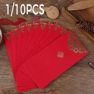 Chinese Style Gold Foil Envelopes, 2026 Lunar New Year Decorations, Lucky Money Bags, Birthday, Wedding, Party Gifts, Versatile Use, Gold Foil Finish, Creative Design, Lucky Envelope Pack