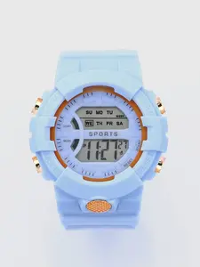 New Trendy Fashion Unicorn Sport Electronic Watch, Unisex Student Style, Round Dial, Synthetic Resin Case, All Seasons, Digital Wristwatch