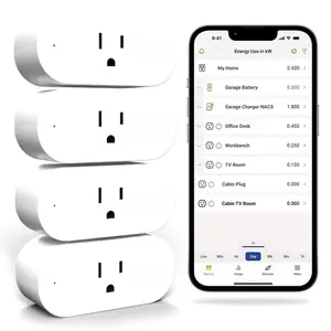 Energy   Plug, WiFi  Outlet Plug Works with Alexa and   - 15a WiFi Outlet with Timer, Mobile App,  Energy , Scheduling - 2.4ghz WiFi Only (4 Pack)