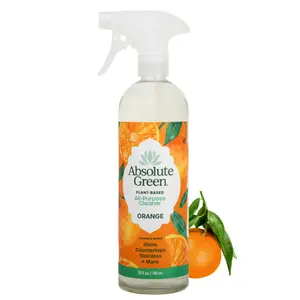 Orange All-Purpose Cleaner Spray, Non-Toxic, Kitchen, Bath, Countertop, Stainless, Home and Office, Safe around Kids and Pets, Natural Orange Scent