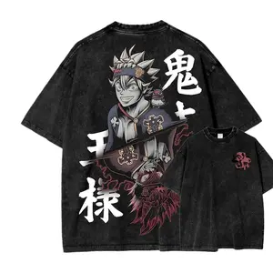 Black Clover Unisex Fit Washed T-Shirt12
