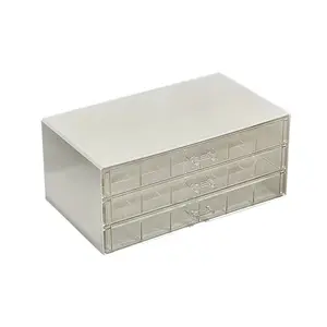 1-piece transparent earring, ring and stud earring storage box; necklace and jewelry storage box; drawer-style jewelry display rack with dividers; gift box for women and girls.