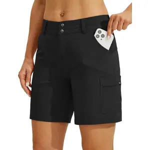 Willit 7" Women's Golf Hiking Shorts Cargo Quick Dry Athletic Shorts Casual Summer Shorts with Pockets