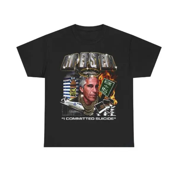 Rip Epstein 4Chan Tiktok Indie Shirt - Sam Hyde Crypto Conspiracy Bitcoin Tee Cotton Menswear