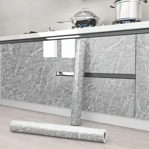 One roll[23.62*393.70 in]Easy application | Luxury self-adhesive marble pattern PVC wallpaper - waterproof, peel and paste, high heat resistance, suitable for kitchen tailboards, bathrooms, furniture renovation - easy to stick, durable vinyl contact paper
