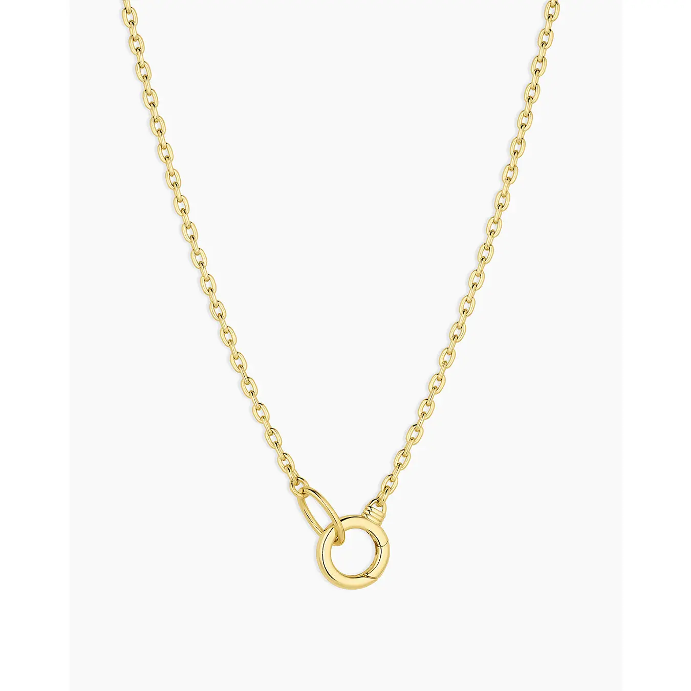 gorjana – Avery Mini Necklace – 18K Gold-Plated Long Chain Necklace – Charm-Friendly, Layering Essential & Everyday Statement Jewelry
