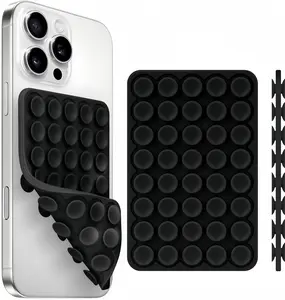 Silicone Suction Cup Double-Sided Holder for iPhone & Android, Strong Grip for Selfies & Videos, Non-Slip, Protective Smartphone Accessory