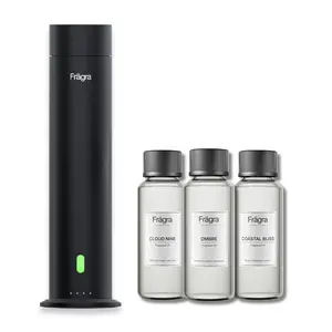 Frāgra Wireless Ultra Scent Diffuser Bundle - Includes Top 3 Scents - Portable - Waterless & No Residue - Covers up to 1,200 Sq Ft - 3.25" x 11.25" - Hand Crafted In The USA