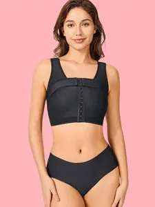 Post-Surgery Front Closure Bra for Women – Posture Corrector Shaper with Breast Support Band Comfort Compression