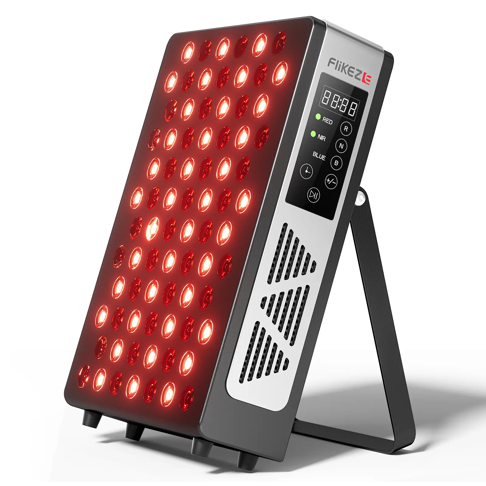 Red Light Therapy Panel with 7 Wavelengths & 60 LEDs - Red, Blue & NIR for Face & Body Care, Features Adjustable Power & Timer for Daily Home Care, Led Lights, 830Nm Nir Light