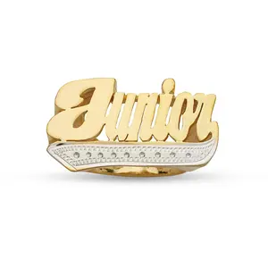 Script Gold Name Ring