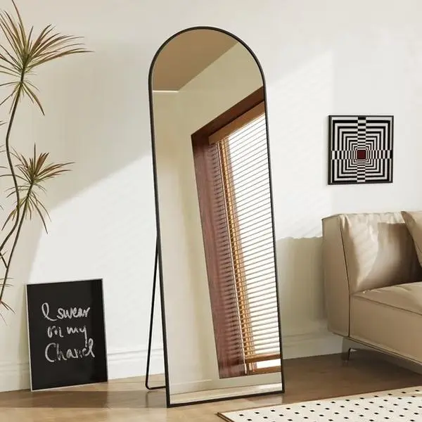 Arched Full Length Mirror, Full Body Standing Mirror Floor Mirrors