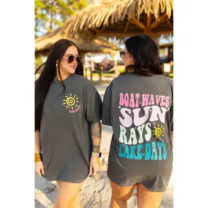 Boat Waves, Sun Rays, Lake Days Comfort Colors Tee