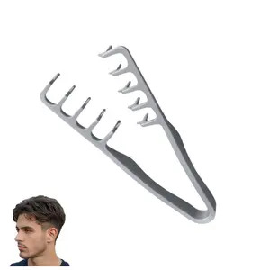 Texture Comb, Root Lifter Comb,Hair Tools For Styling,Volumizing Wide-Tooth Hair Styling Comb, Men's Fluffy Texture Tool Apparatus Maximum Lift Roots Volume Tool, Bangs Seam Grooming Accessory (Gray)