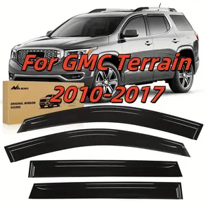 Window Rain Guards For GMC Terrain 2010-2017 Or 2018-2024 Window Deflectors, Tape-on Vent Window Visors-4pcs