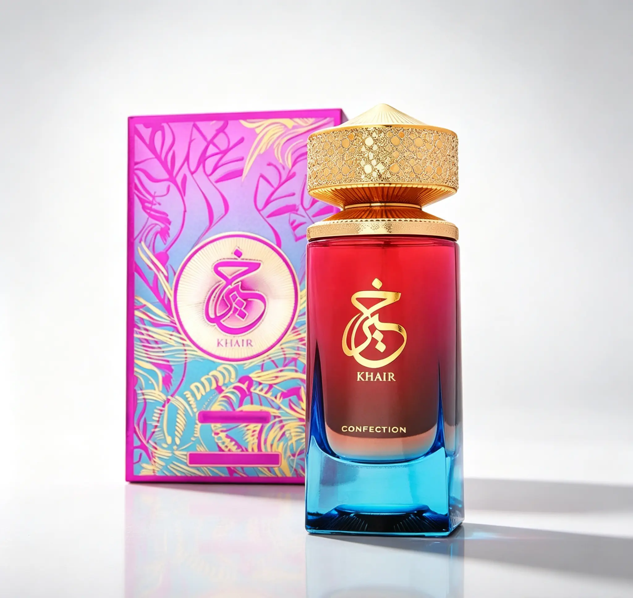 Paris Corner Khair Confection EDP 3.4 Fl Oz 100ml｜Unisex Sweet Candy Perfume｜Luscious Pear, Whipped Cream, Jasmine & Vanilla Fragrance for Men & Women