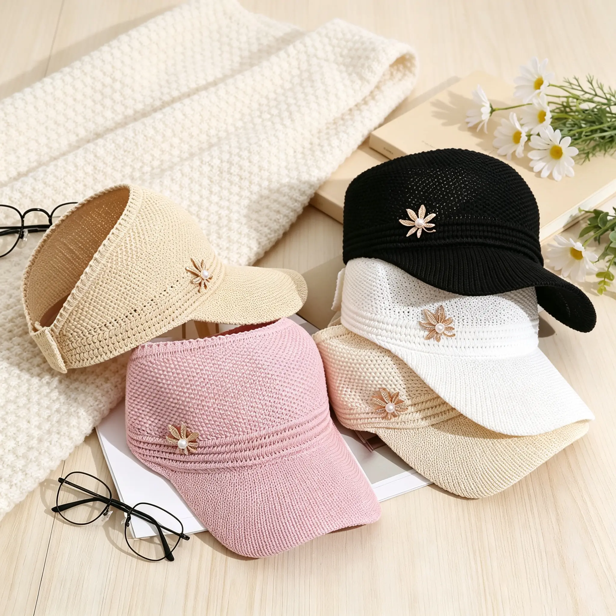 New Spring-Summer Style Sports Baseball Cap with Adjustable Wigs, Sun Protection for Outdoor Activities