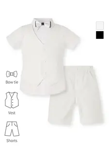 New Spring Boys 3 Piece Set, Sizes 100-150, Shorts Vest, Timeless Color, Soft & Nice, Great for All Formal & Casual Occasions, No Shirt Included, Classic Sets--24120