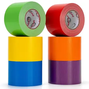 Rainbow Colored Duct  15 Yards x 2 Inch Heavy Duty, 6 Rolls Color Coding   Adhesive  for Packaging, DIY Crafts,  & Office Use, No ,  by Hand