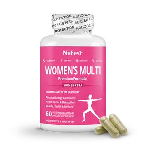 NuBest Women’s Multi - Women’s Vitality & Well-Being, 60 Vegan Capsules Healthcare Vitamin Dietary Fitness Supplement Edible